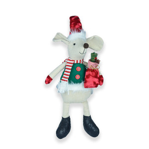 Sitting Mouse with stripy waistcoat 50cm