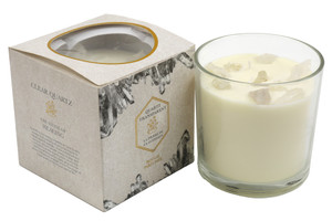 12X12cm Clear Quartz Candle