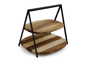 27cm 2 Tier Cake Stand