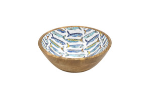 17.5cm Sardines Enamelled Bowl
