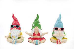 16.5cm Bright Yoga Pose Gnome 3 Asst Designs