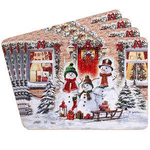 Snowmen Placemats Set 4
