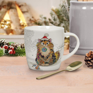 Bug Art Cat Baubles Mug