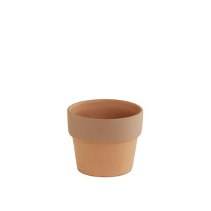 Terracotta Pot Brown Rim 7cm