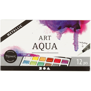 Art Watercolour, metallic colours, 12 colour 1 pack