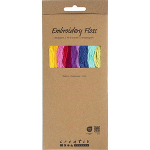 Embroidery Thread, thickness 1 mm, colorful, 10x8 m 1 pack