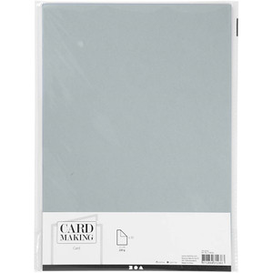 Card, A4, sheet 210x297 mm, 220 g, grey, 10 pc 1 pack