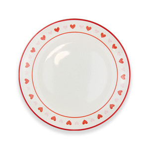 Valentine's Heart Printed Plate 26cm