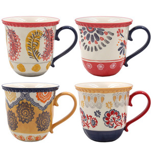 Hand Painted Mug 4 Asst