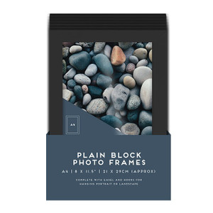 Black Block Photo Frame A4  