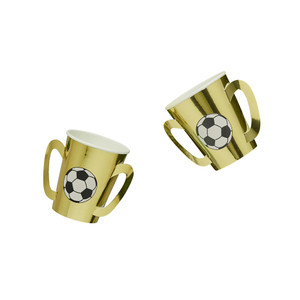Gold Trophy Paper Cups - Pack of 8