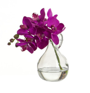 23cm Orchid w/Glass Purple