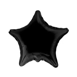 Black Star Balloon - 22 Inch