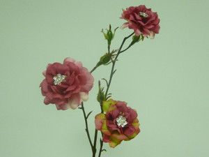63cm Mini Wild Rose Hot Pink