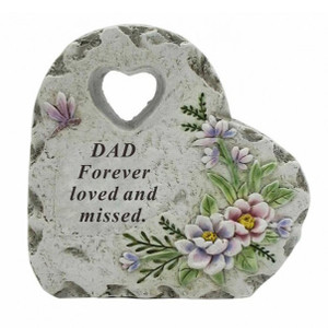 Dad Memorial Heart 12x3.7x11.7cm