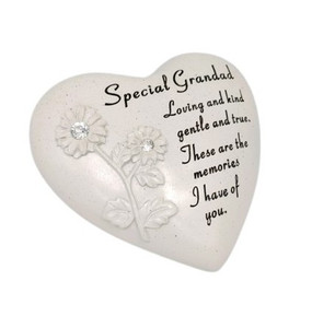 Special Grandad Diamante Heart Book 18x17cm