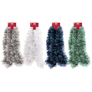 Tinsel XMAS 2m Chunky - Forest Frost MIX