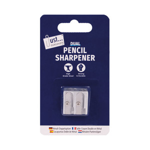 Double Hole Metal Pencil Sharpener