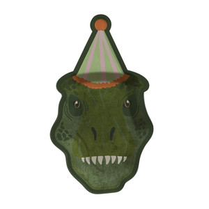 Party T-Rex Paper Plates - Pack of 8
