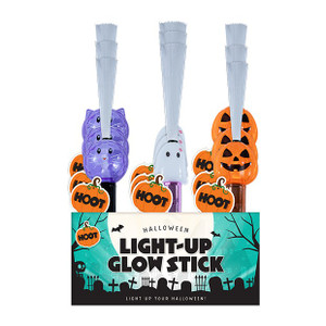 Halloween Light Up LED Glow Stick 3 Assorted