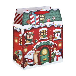 Santa'S Grotto Large Gift Bag 