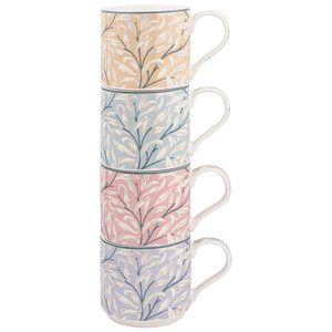 Willow Bough Stacking Mugs S4