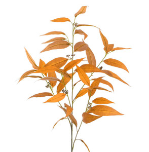 100cm Leaf Spray Orange