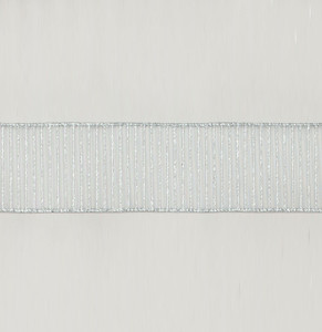 2.5"x10Y Stripe Pattern Silver
