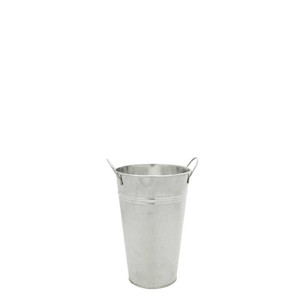 Med. 25x16cm Galvanised Vase   (20)