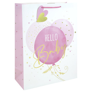 Hello Baby Girl Xl Gift Bag 