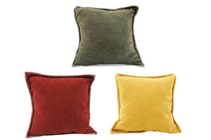 45X45Cm Stitch Sc Cushion 3 Asst