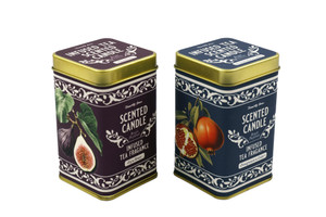 11Cm Mini Tea Candle In Tin 2 Asst