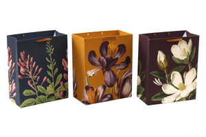 26X33Cm Flower Gift Bag 3 Asst