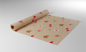 Nat Kraft Candycane Paper (50cmx100m)