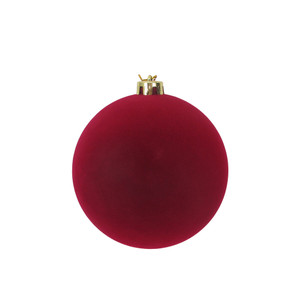 Burgundy Velvet Bauble - 15cm