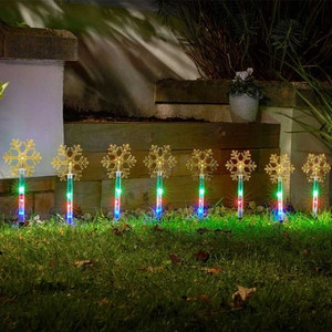 SnowDecor Stakes - Set of 8 - Multi Coloured