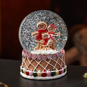 6cm Gingerbread SnowSpheres, Mixed Case