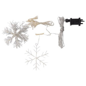 Snowflake Curtain Lights - Multi-Coloured
