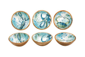 17.5Cm Ocean Enamelled Bowl