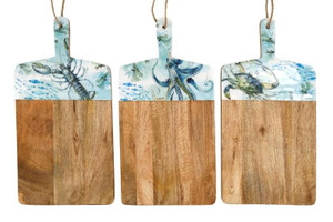 50Cm Ocean Chop Board W/Enamel
