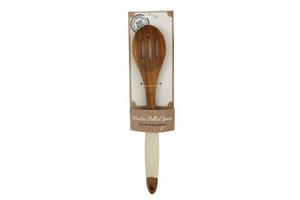 30.5Cm Wooden Slotted Spoon