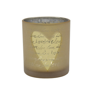 Candle Holder Mirror Heart 10