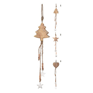 Hanging Deco Wood 50Cm 3Ass F7