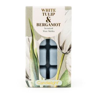 8 Pack Wax Melts White Tulip & Bergamot - 5% Bergamot & Oud Scent