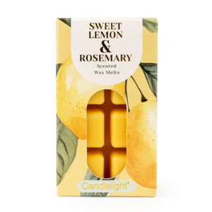 8 Pack Wax Melts Sweet Lemon & Rosemary - 5% Zesty Lemon Scent