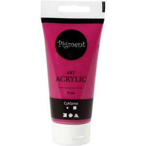 Pigment Art Acrylic Paint, cyklame, transparent, 75 ml/ 1 bottle