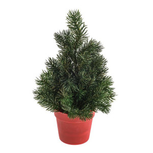 Pine Cone Tree In Pot Gld Glit