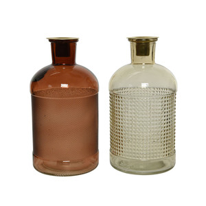 Glass Decorative Vase 20cm 2 Assorted Colours