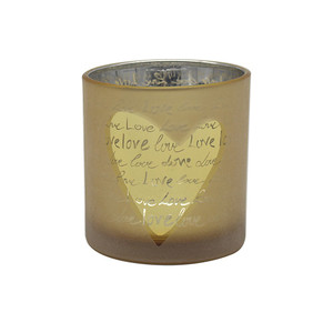 Candle Holder Mirror Heart 8