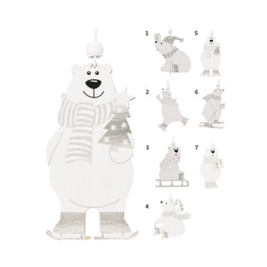 Wooden Polar Bear Hangers
